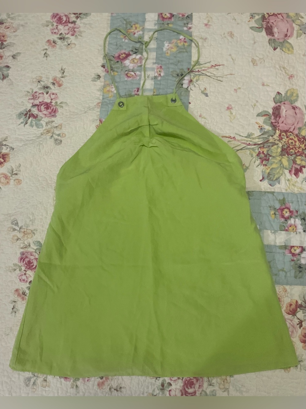 Lime Green Halter Tie-Back Camisole